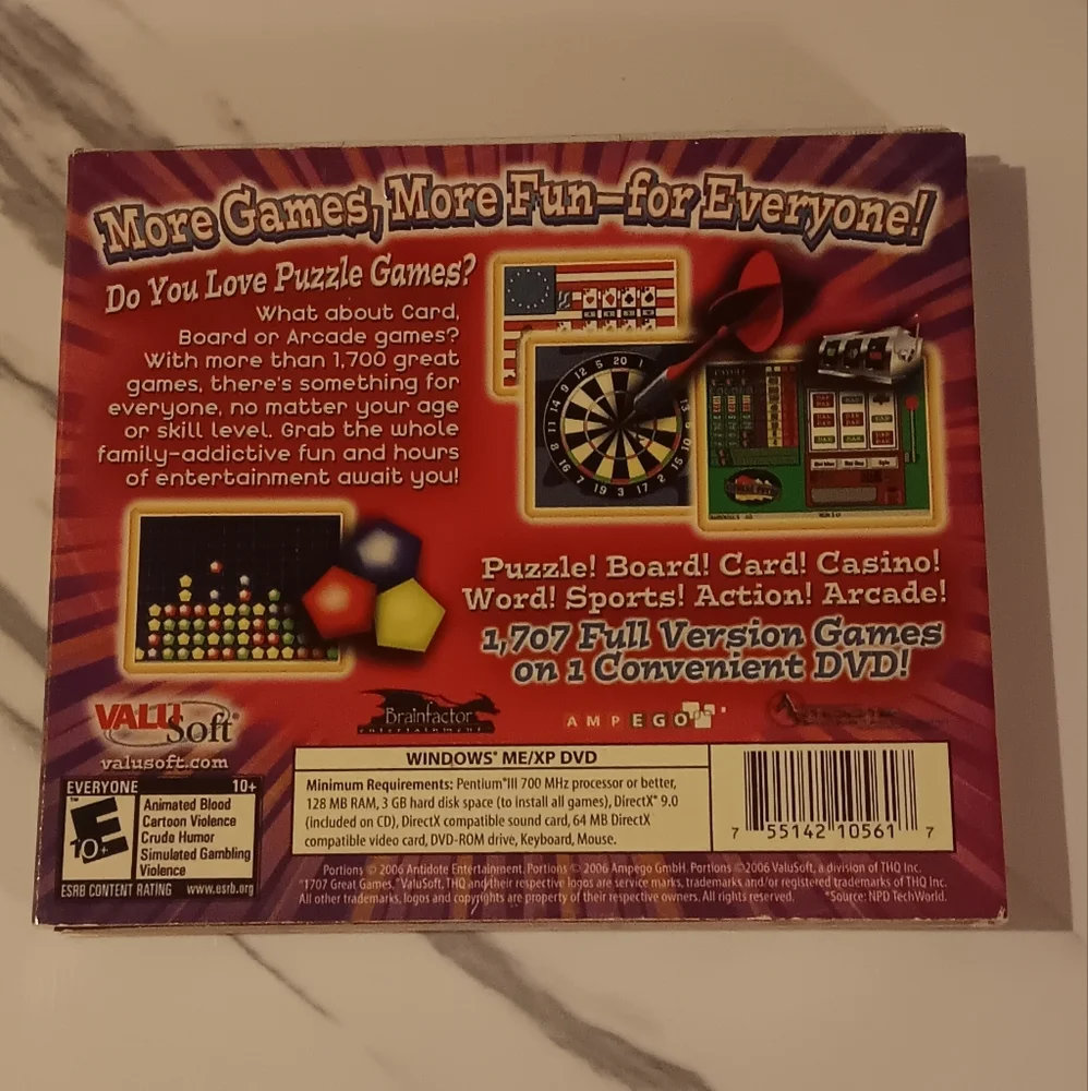 1707 Great Games PC DVD-ROM